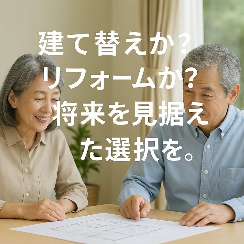 建て替えVsリフォーム