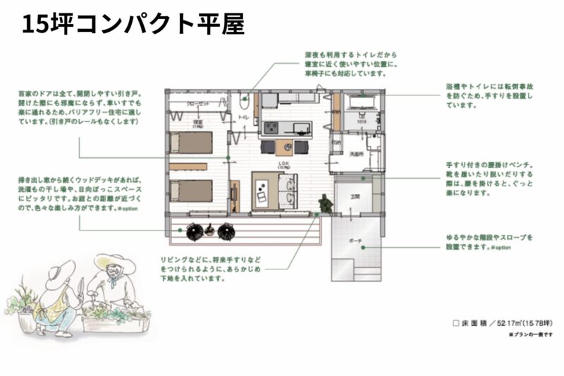 コンパクト平屋