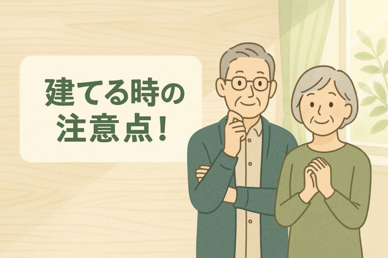 建てる時の注意点