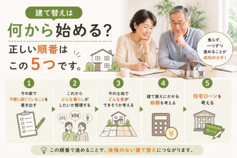 建て替え　順番
