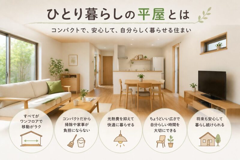 一人暮らしの平屋