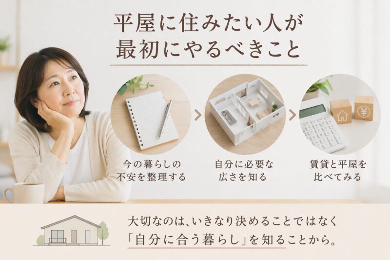 平屋生活の始め方