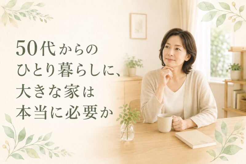 50代からの一人暮らし