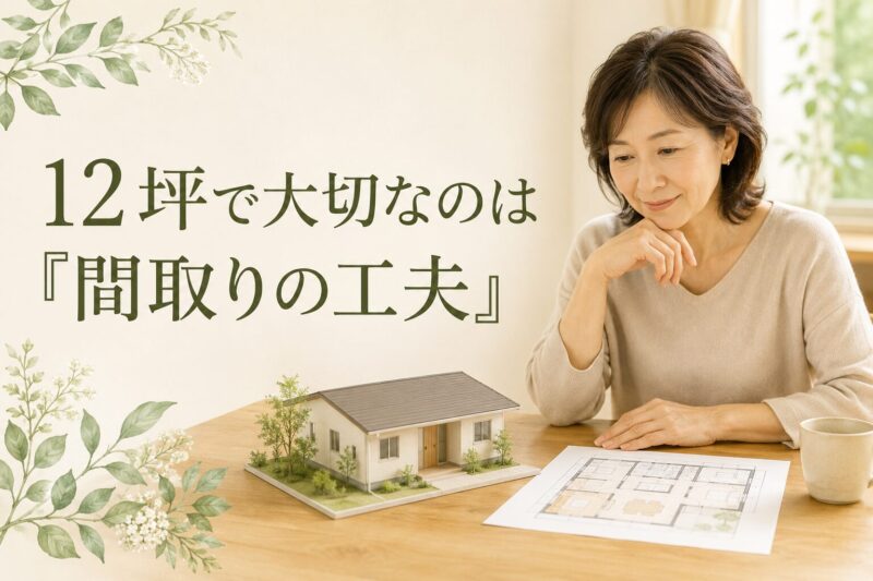12坪平屋間取り
