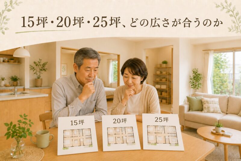 12坪・15坪・20坪・25坪平屋