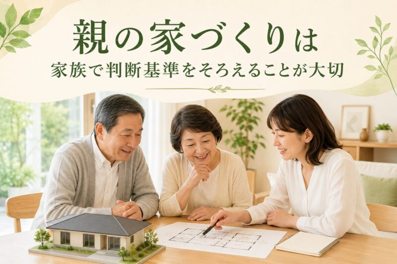 親の家づくり