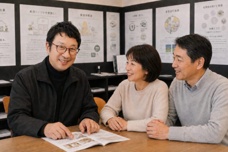 百家ショールームでの住まい相談イメージ