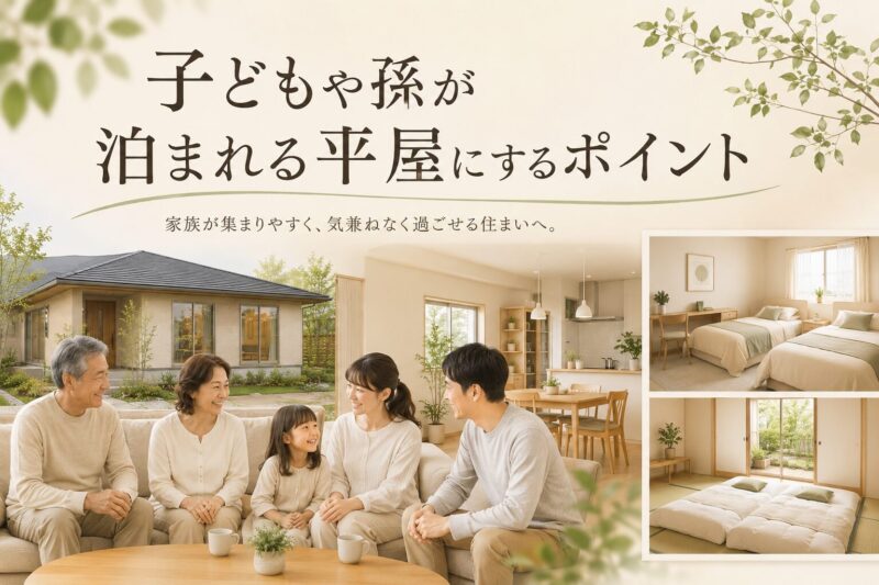 子供孫が泊まれる平屋