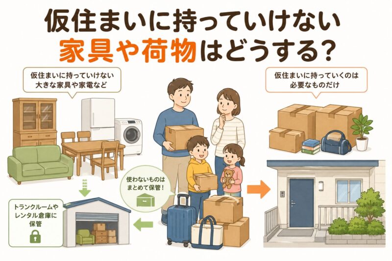 仮住まい 荷物