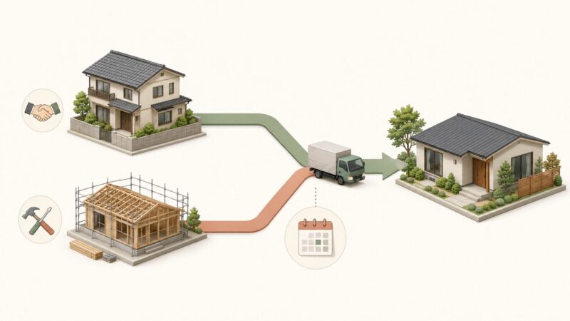 売却と建築
