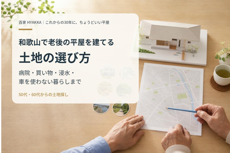 和歌山で老後の平屋を建てる土地の選び方