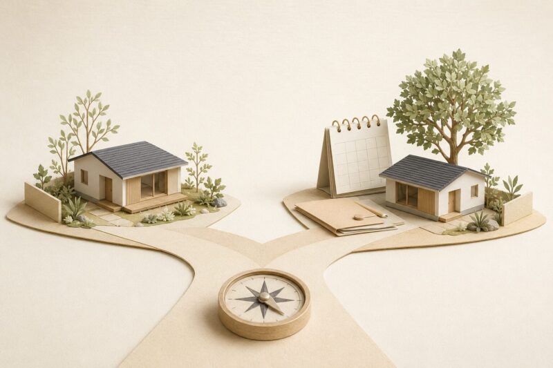今建てる道と3年待つ道を、良し悪しではなく自分たちの条件で選ぶ