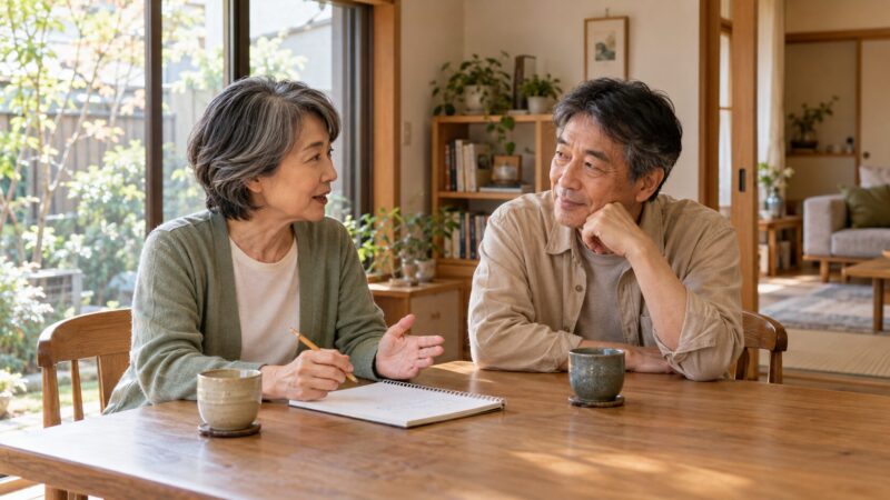 希望を話し合う夫婦
